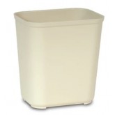 Rubbermaid Fire Resistant Wastebasket - 28 Quart, Beige